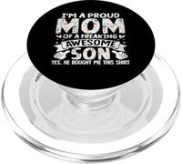 I'm A Proud Mom Of A Freaking Awesome Son Mother's Day PopSockets PopGrip for MagSafe