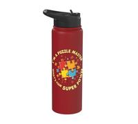 I'm A Puzzle Master What's Your Super Power Stainless Steel Insulated Water Bottle