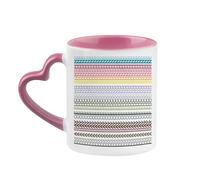 I'm a Ray of F***ing Sunshine Hidden Message, Perfect for Gag Gifts & Crafty Friends,11oz Heart Handle Cup, Coffee, Tea Mug. (Pink)
