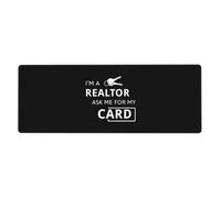 I'm A Realtor Ask Me Desk Protector Mat, Extra Large and Durable Desk Pad with Non-Slip Backing for Home Office Use