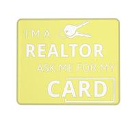 I'm A Realtor Ask Me Enhanced Control Mouse Pad with Lock Stitch Edge Large Thick Non-Slip Desk Mat for Office Task