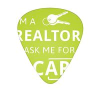 I'M A Realtor Ask Me Guitar Pick 12 Picks Fashion Durable Bass Plectrums In A Box For Ukulele Electric Guitar Bass