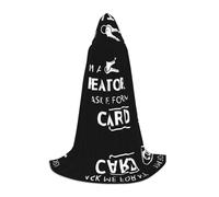 (I'm A Realtor Ask Me) Print Hooded Cape For Teenagers Costume Party, Halloween Hooded Cape Soft and Elastic,S