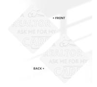 I'M A Realtor Ask Me Printing 10 Pcs Car Air Freshener Fragrant Sheets,Car Hanging Accessories With Strings For Decor
