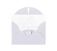 I'M A Realtor Ask Me Printing Blank Pearl Paper Greeting Card,Unique Notecards Designs, Envelopes For Thank You, Invitations