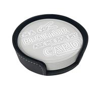 I'm A Realtor Ask Me Table Decor, Coasters Drinks, Beer, Coffee Coasters, Suitable Kinds Cups, Hot & Cold, Set of 6