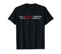 I'm A Red Letter Christian Not A Red Hat Christian T-Shirt