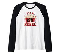 I'm a Red Rebel Raglan Baseball Tee