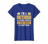 I'm A Retired Local Government Administrator Every Hour Beer T-Shirt, Women, Royal Blue, 3X-Large