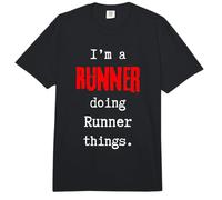 I'm a Runner Doing Runner Things. Cute Personalized Slogan Comfort Colors Adult Heavyweight T-Shirt