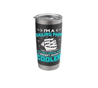 Im A Sailing Papa Just Like A Normal Papa Except Much Cooler Stainless Steel Insulated Tumbler