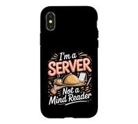 I'm a Server Not a Mind Reader Waiter Restaurant Case for iPhone X/XS