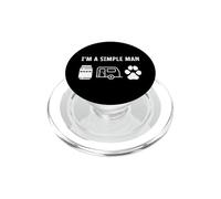 I'm A Simple Man I Love Camping Beer Dogs Cats Funny Camper PopSockets PopGrip for MagSafe