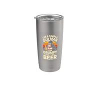 Im A Simple Old Man I Am Grumpy and I Like Beer Gorilla Stainless Steel Insulated Tumbler