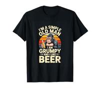 Im A Simple Old Man I Am Grumpy and I Like Beer Gorilla T-Shirt