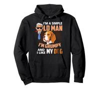 I'm A Simple Old Man I'm Grumpy And I Like My Dog Pullover Hoodie