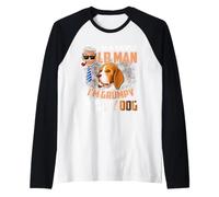 I'm A Simple Old Man I'm Grumpy and I Like My Dog Raglan Baseball Tee