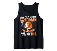 I'm A Simple Old Man I'm Grumpy and I Like My Dog Tank Top