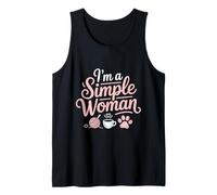 I'm a Simple Woman Knitting Inspired Cozy Saying Tank Top