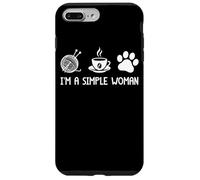 I'm A Simple Woman Yarn Coffee Paw Print Case for iPhone 7 Plus/8 Plus