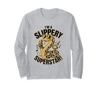 Im A Slippery Superstar Snake Microphone Vibe Long Sleeve T-Shirt
