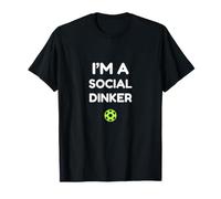 I'm A Social Dinker Pickleball Ball Graphic T-Shirt