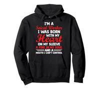 I'm a Social Worker I Was Born with My Heart - Case Worker Pullover Hoodie