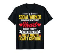 I'm A Social Worker I was Born with My Heart T-Shirt