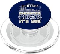 I'm A Sound Engineer Not A Miracle Worker PopSockets PopGrip for MagSafe