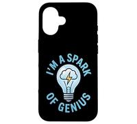 I'm A Spark Of Genius Electrician Light Bulb Design Case for iPhone 16