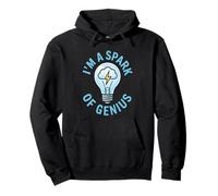 I'm A Spark Of Genius Electrician Light Bulb Design Pullover Hoodie