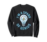 I'm A Spark Of Genius Electrician Light Bulb Design Sweatshirt