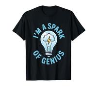 I'm A Spark of Genius Electrician Light Bulb Design T-Shirt