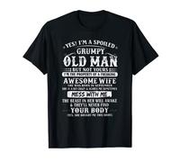 I'm A Spoiled Grumpy Old Man -Awesome Wife Born In September T-Shirt
