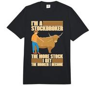 I'm A Stockbroker The More Stock Farm Animals Cattle Farming Comfort Colors Adult Heavyweight T-Shirt