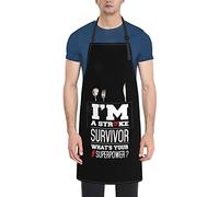 I'M A Stroke Survivor Kitchen Apron Waterproof Adjustable With Pockets Aprons Unisex