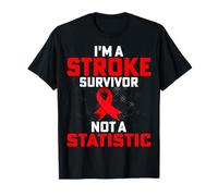 I'm A Stroke Survivor Not A Statistic Red Ribbon Awareness T-Shirt