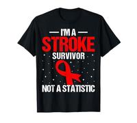 I'm A Stroke Survivor Not A Statistic - Red Ribbon Support T-Shirt