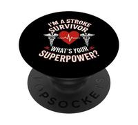 I'm A Stroke Survivor Stroke Awareness Get Well Survivor PopSockets Adhesive PopGrip