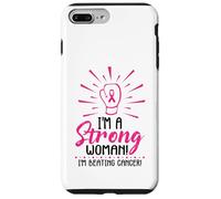 I'm A Strong Woman I Am Beating Breast Cancer Awareness Pink Case for iPhone 7 Plus/8 Plus