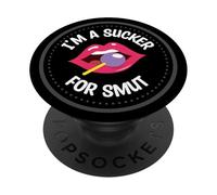 I'm A Sucker For Smut Spicy Dark Romance Book Lover Smut Era PopSockets Adhesive PopGrip