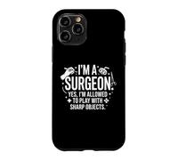 I'm A Surgeon Sharp Objects Funny Medical Typography Design Case for iPhone 11 Pro