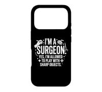I'm A Surgeon Sharp Objects Funny Medical Typography Design Case for iPhone 17 Pro