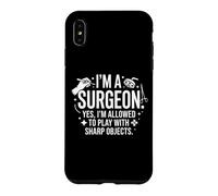 I'm A Surgeon Sharp Objects Funny Medical Typography Design Case for iPhone XS Max