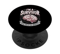 I'm A Survivor Brain Aneurysm Awareness Support PopSockets Adhesive PopGrip
