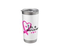 I'm A Survivor | Breast Cancer Stainless Steel Insulated Tumbler