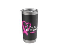 I'm A Survivor | Breast Cancer Stainless Steel Insulated Tumbler
