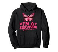 I'm a Survivor Butterfly Empowering Women Strength Awareness Pullover Hoodie