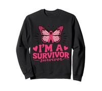 I'm a Survivor Butterfly Empowering Women Strength Awareness Sweatshirt