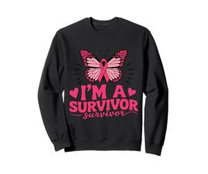 I'm a Survivor Butterfly Empowering Women Strength Awareness Sweatshirt